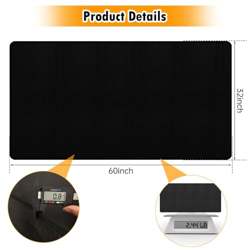 32x60 inch Fireproof Hearth Mats for Fireplaces Fire Resistant Rectangle Fire Pit Mat,Fireproof Grill Pads,Under Grill Mat for Outdoor Charcoal, Smokers, Gas Grills, Deck and Patio Protective Mats
