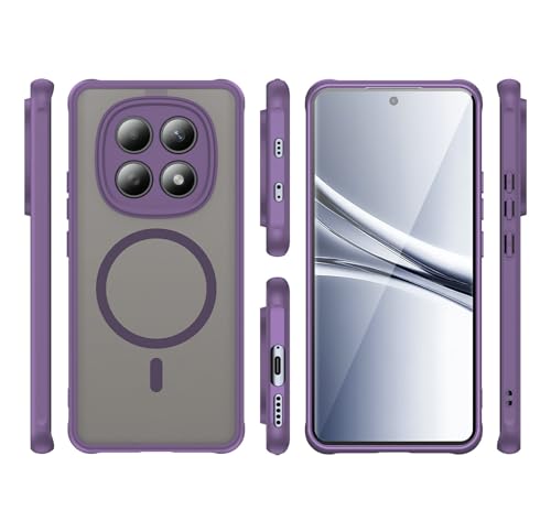 Image of Compatible with REDMI Redmi Note 15 5G Case Cover,Compatible with MagSafe,Anti-Fall,Compatible with Xiaomi Redmi Note 15 4G 2510DRA23E 2510DRA23G Cell Protective Phone Case Purple