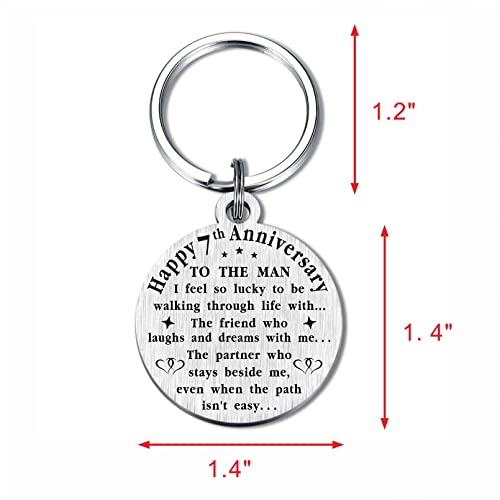 Tanwih 7Th Wedding Anniversary Keychain Gifts, We Still Do Since 2016, 7 Year Anniversary Decoration For Husband Men, 7 Yr Anniversary For Him #TOP4
