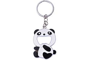 Cute Bottle Opener Keychain with Panda Design