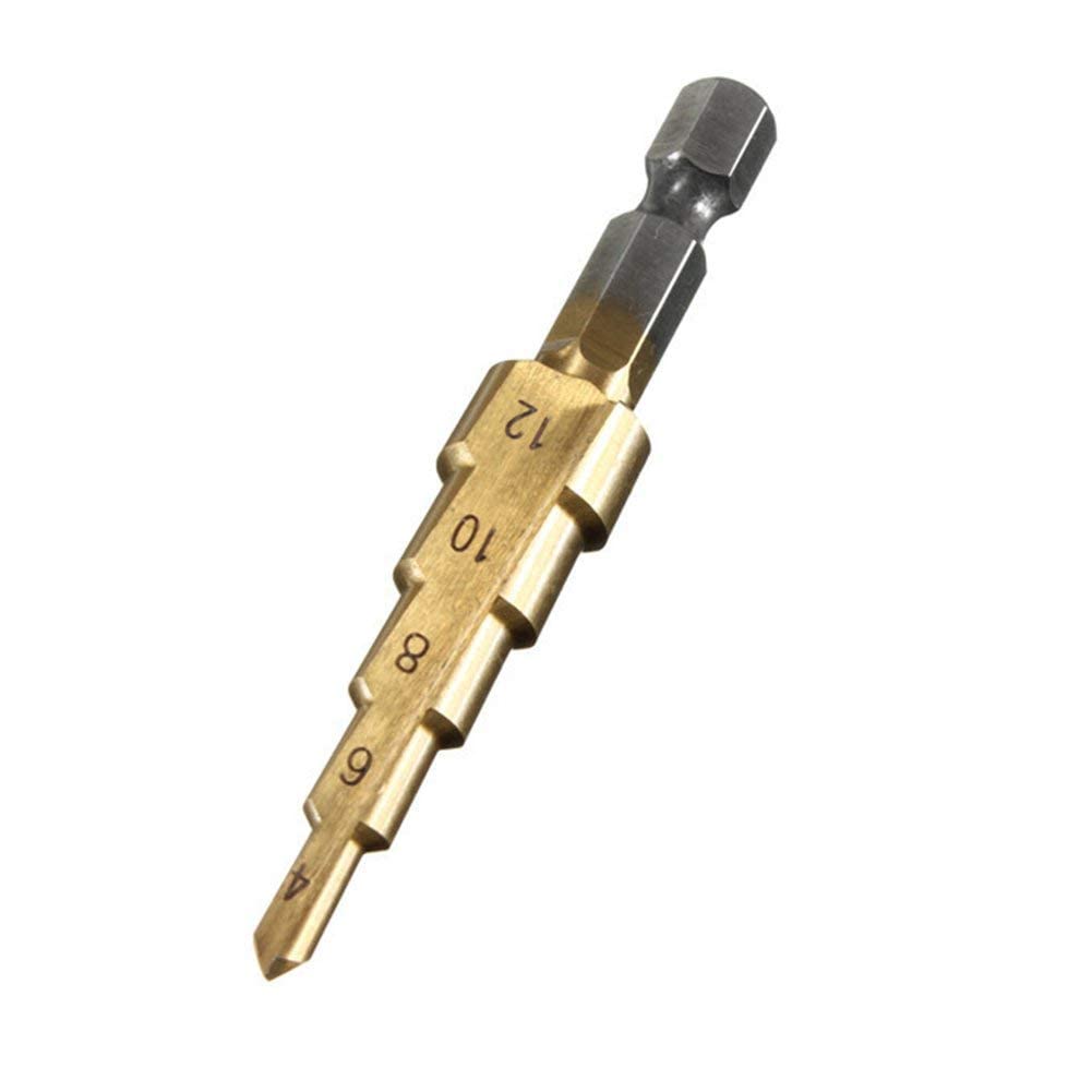 SHB 3X Large HSS Steel Step Cone Drill Titanium Bit Set Hole Cutter 4-12/20/32mm (4-12) (B09CMFDLJQ) Amazon Price History, Amazon Price Tracker