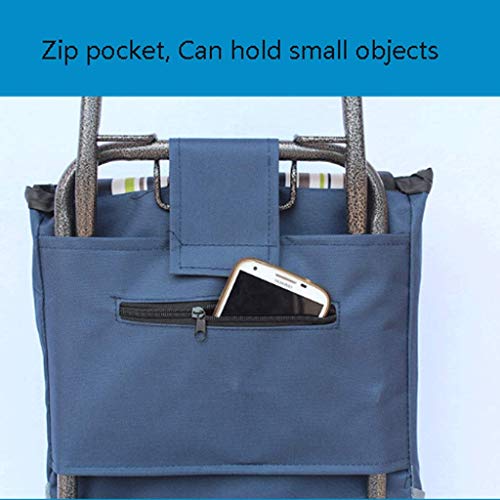 Faltbarer Einkaufswagen mit Hockersitz – kompakter Zugwagen für Treppen & Lebensmittel, vielseitiger Trolley für einfachen Transport, geringes Gewicht und Design – Bild 6