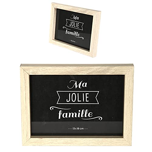 THE HOME DECO FACTORY CMHD4691 Set van 8 Marcos foto's, Noir/Blanc/Marron, 22,2 x 2 x 27,3 cm - Image 3