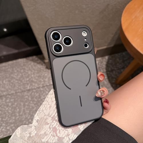 RNOZX For iPhone 16 Plus�p�}�b�g�o���p�[�}�O�l�b�g���X�}�z�P�[�X ���C�����X�[�d�Ή��n�C�u���b�h�A�[�}�[�J�o�[�iFor iPhone 16 Plus�p/�u���b�N�j