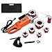 Goplus Portable Electric Pipe Threader, Hand Held Threading Machine w/Carrying Case, 6 Dies 1/2