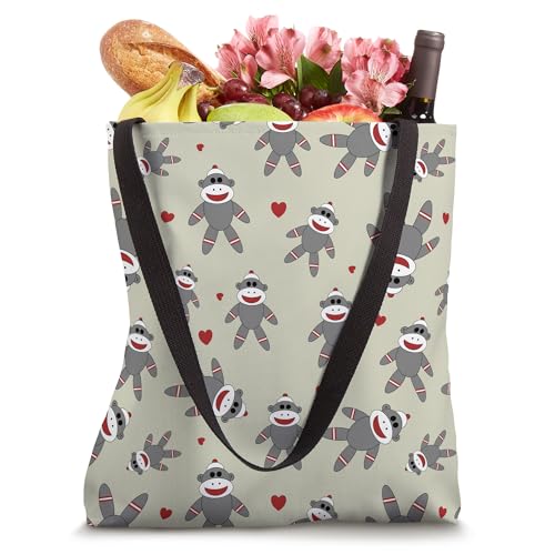Bolso Tote con Diseño de Mono de Calcetín miniatura 4