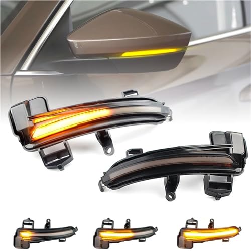 Luces de señal de giro para Skoda Superb B8 MK3 intermitentes dinámicos LED de espejo 3