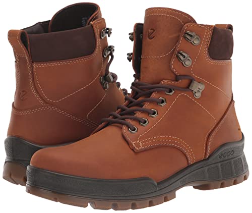Ecco Men's Track 25 Waterproof Plain Toe Tie Hiking Boot, Amber Nubuck, 8-8.5 #TOP6