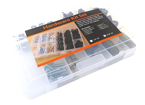 129 Piece Jig Fixture T Track Hardware Kit 5/16 18 Threads with Knobs, T Bolts, Threaded Inserts 129PJHK-5/16 image 4