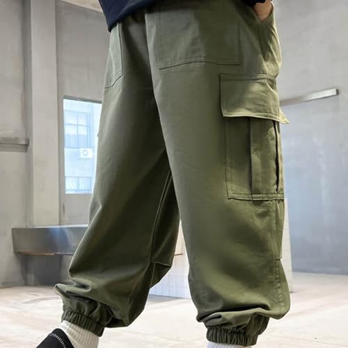 Boy's Cargo Joggers Pants Outdoor Casual School Uniform Sweatpants with Pockets Fashion Casual Lightweight Clothes3