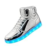 RDTRAVEL Light Up High Top Shoes USB Charging LED Sneakers for Toddler Boys Girls Unisex Men Women...