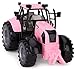 Toyland® Friction Powered Farm Tractor with Opening Bonnet (Pink)
