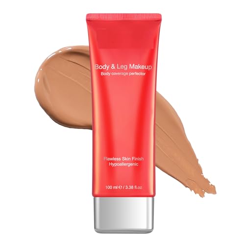 ANJOROUSA Body Coverage Perfector - Tattoo Cover Up Makeup,Body Foundation,Waterproof No Transfer Leg & Body Makeup (Bronze)