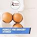 Fresh Eggs Labels (2 inch, Round - 300 Labels) Egg Stickers for Farm Fresh Produce, Farmers Market Packaging, Egg Carton Stickers