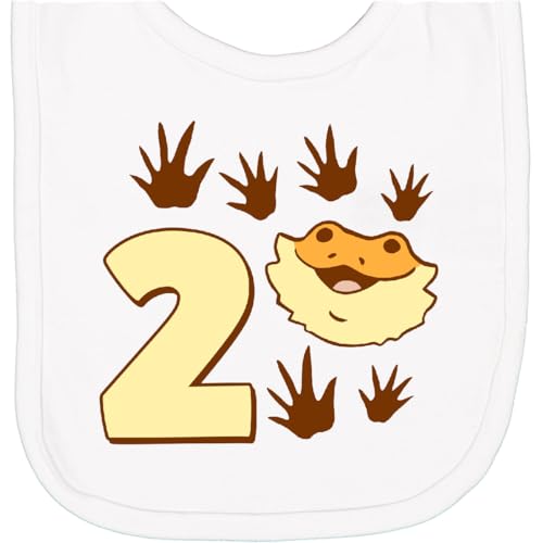 inktastic Second Birthday Bearded Dragon Newborn Bib