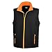 Produktbild Ergebnis R232M Softshell, bedruckbar, Bodywarmer, Unisex, R232M, schwarz / orange, S