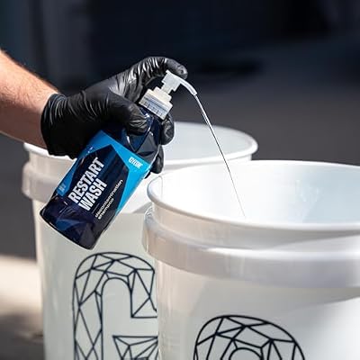 Gyeon Restart Wash Ceramic Coating Maintenance Shampoo Removes Iron Contaminants Restores Hydrophobic Properties High Lubrication pH Balanced Safe Car Wash Soap for Coated Paint Wheels Exterior