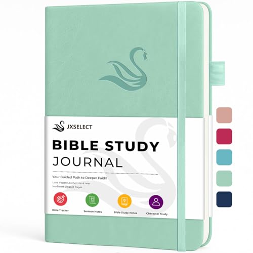 Bible Study Journal – Church Notes Notebook for Note Taking & Reflection – Daily Faith Journaling Kit, Faith Based Religious Gifts & Accessories