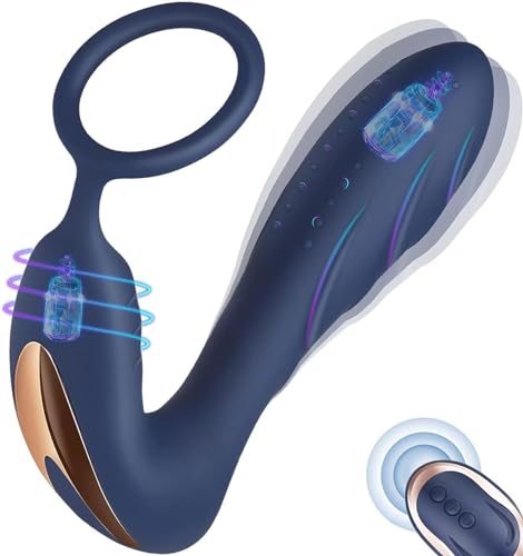 IT,Massaggiatóre Próstatico,Silicone Vibràtóre con 10 Modalità di Vibrazione, Morbido Vibratǒri per Donna e Uomo Stimólazione Clitòridea e Puntó G Massaggiatóre Nero