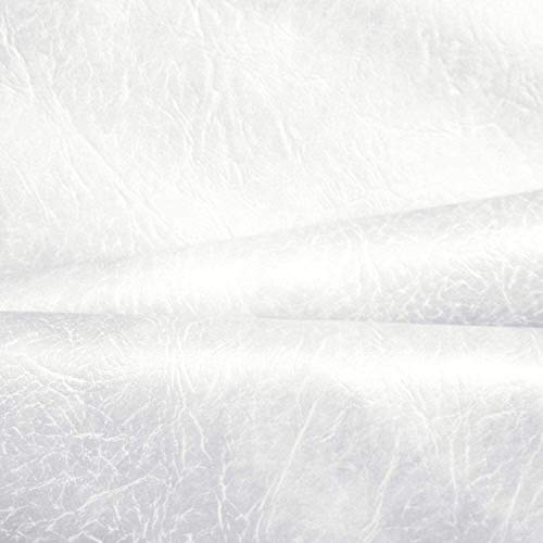 ZXC Kunstleder Kunstleder Vinylleder Stoff Polster Stoff Material.Width140 Geeignet for Handgemachte DIY, Restaurant Stuhl Und Auto-Sitz Dekoration (Color : White, Size : 3.Metres) Cover