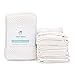 CLEAN MAMA Petite Bar Mop Cleaning Towels, White, Set of 6, 2 Sets, 100% Cotton Kitchen Utility Towels