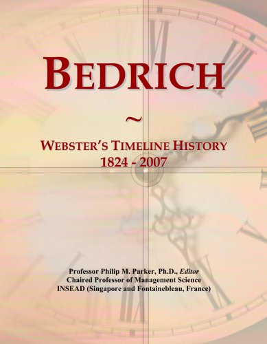 Bedrich: Webster's Timeline History, 1824 - 2007