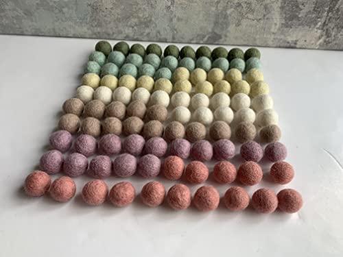 Heidifeathers Handmade Felt Balls - Choose Size And Mix (2Cm Pastels) #TOP7
