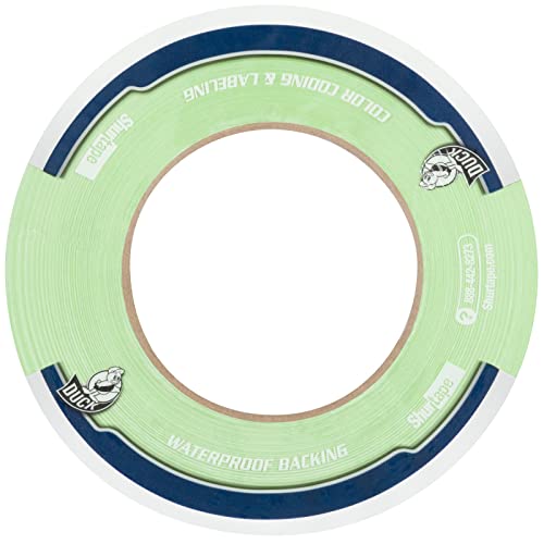 Image of Duck Pro by Shurtape General Purpose Grade, Specialty Grade, Fluorescent Cloth Duct Tape for Labeling, Floor Marking and Book Binding, 48mm x 60yd, 9.0 mil, Fluorescent Green, 1 Roll (105484)