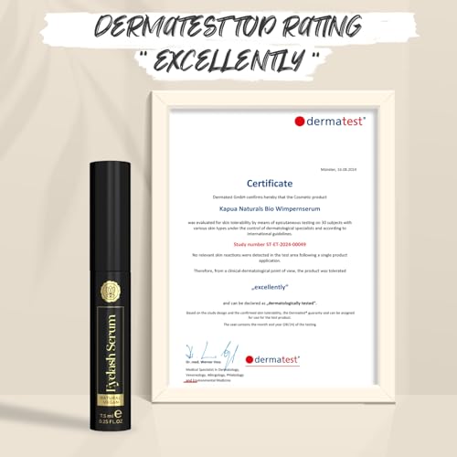 Organic Eyelash Serum • TEST WINNER • Lash Serum with Multi-Peptide-Complex • +Caffeine • +Hyaluronic Acid • +Biotin • +Unique TN3-Matrix - Image 2