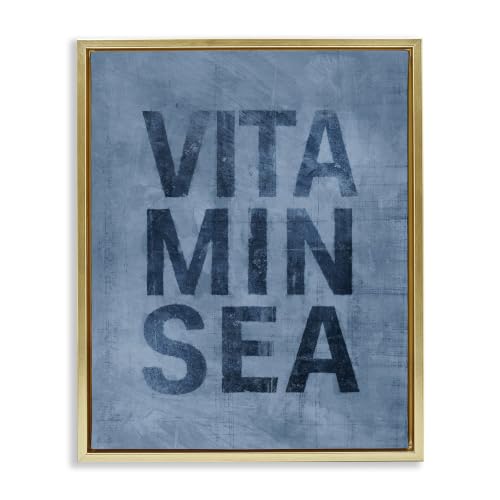 Vitamin Sea Nautical Beach, 25 x 31 Inch Canvas in Floater Frame