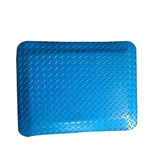 Tapis de sol industriel bleu 45x60cm antifatigue épais 20mm