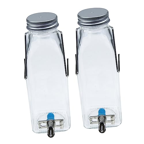 VICASKY Bunny Water Bottle Rabbit Waterer 350ml Pet Water Fountain Hang-on Feeder Leak- Durable Easy to Refill