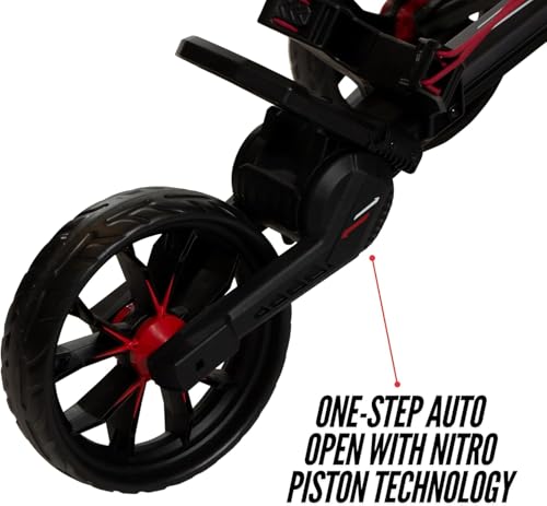 Nitron Auto-Open Push Cart, Graphite - Bag Boy Golf