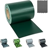 tectake® Brise Vue Jardin en PVC pour Grillage et Cloture, Brise Vue Paravent Exterieur Pare Soleil Protection UV Occultant Grillage Rigide Pare Vent Jardin - Rouleau 70 m x 19 cm - Vert