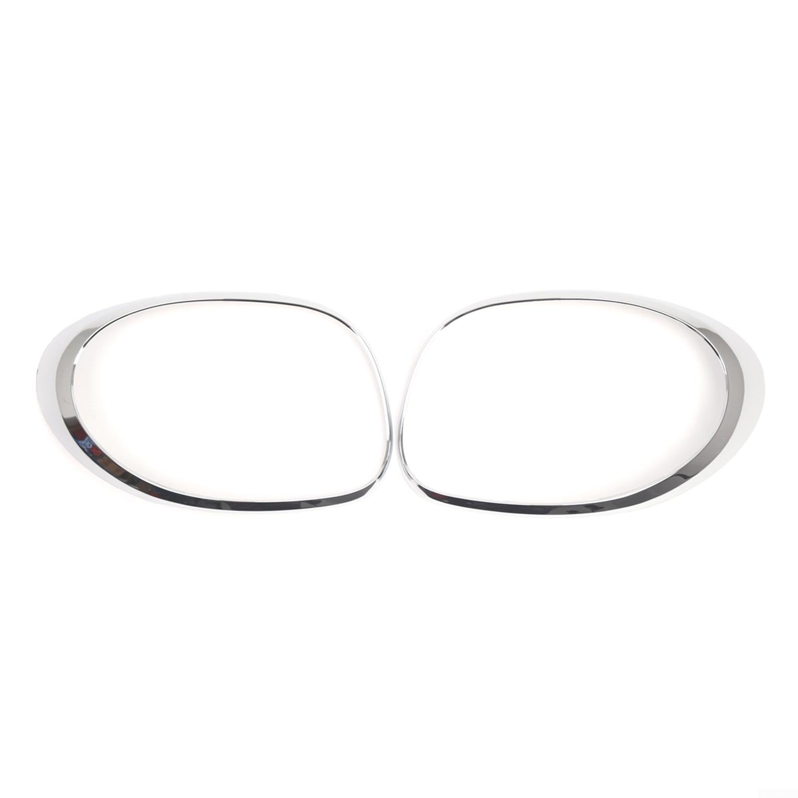 Marco embellecedor de luz trasera de coche para Fiat 500L (2014-2020), bisel de luz trasera ABS, acabado plateado, OEM 68235995AA / 68235996AA, juego de 2 piezas
