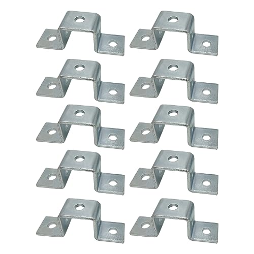 10 Pack U-Shaped Connector Brackets for 1-5/8