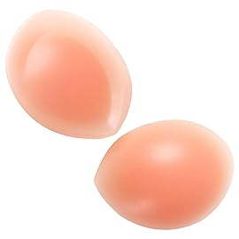 Women Thick Silicone Bra Pads Inserts Breast Enhancer Chest Padding Bust Push up Pads for B-C Cup, Skin L