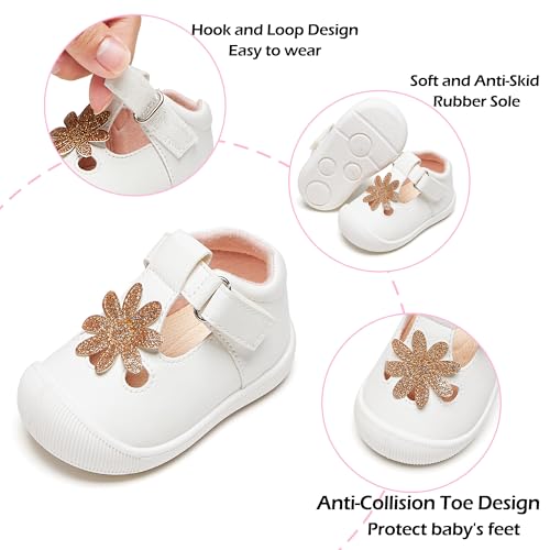 Image of PHIRAMIN Toddler Girl Mary Jane Dress Shoes-Little Girl School Uniform Shoes for Wedding Party
