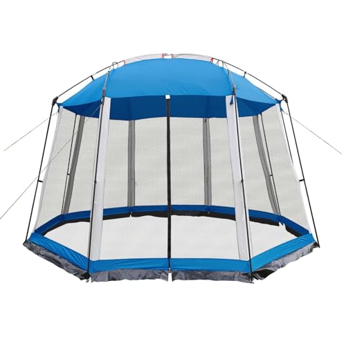 HYPER VENTURE Screen House 13x13 Feet Octagonal Mesh Canopy Camping Gazebo Shelter Tent for 8-10...