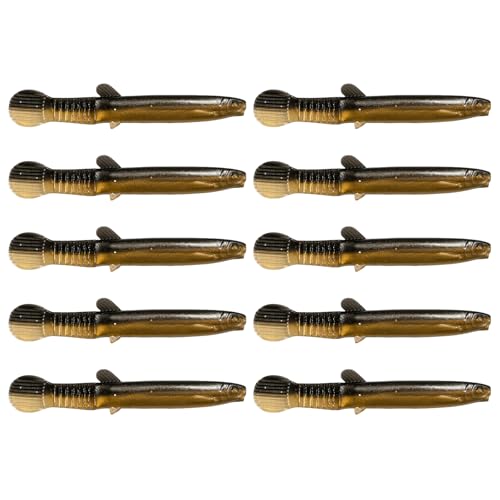 Zeizafa 10/20 Stück weiche Swimbait Köder Schmerlen Angelköder Multisection Tail Swimbaits Köder Einfach zu verwendende Multisection Tail Künstliche Schmerlenköder für Süß und Salzwasser