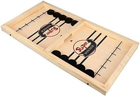HUQUAN Fast Sling Puck Game Paced Winner Board Games Educational Toys Gifts for Adult Kids