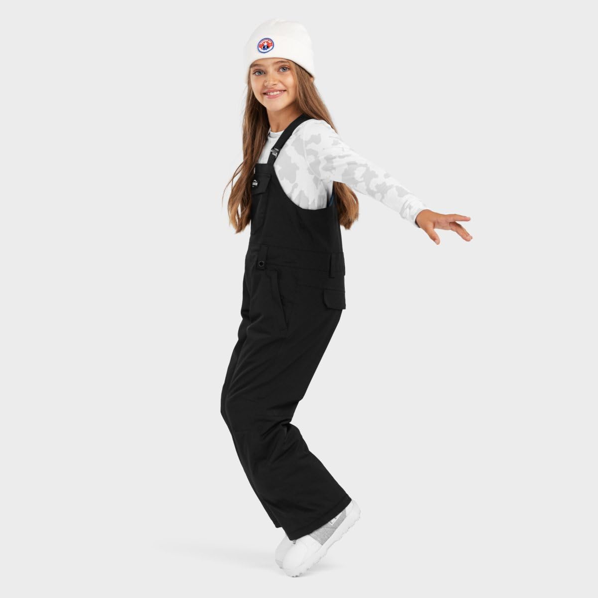SIROKO Peto Snowboard niña esquí y Nieve KB1-G Fierce Negro