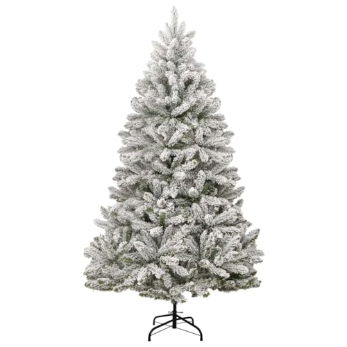 Árbol de Navidad Artificial sin Enredos de Cables con 300 Luces y Bolas 6