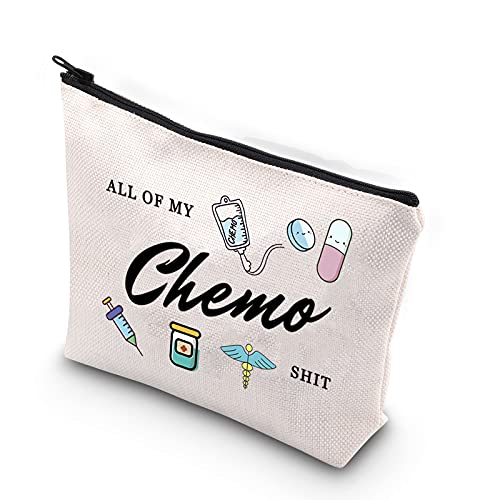 KUIYAI Notfalltasche für Chemotherapie, Geschenk für Frauen, All of My Chemo Shit Cancer Awareness, Chemo Shit, modisch
