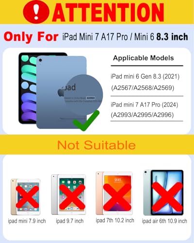 undefined MePadKey US英語配列キーボードケース iPad Mini 7 A17 Pro 第7世代(2024)/Mini 6 第6世代(2021) 8.3インチに対応。軽量、超薄型、全面保護、多角度調整、傷がつきにくい,磁気吸着ケース,Type-C充電機能、7色バックライト付きBluetoothタッチパッドキーボード付き多機能キー (US英語黒) の商品画像 1
