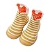 Babyschuhe 0-6 monate Lauflernschuhe Mädchen Junge Krabbelschuhe Herbst indoor Socken Bodensocken Rutschfeste Cute Streifen Kleinkind Schuhe Weicher Boden Kinder Schuhe