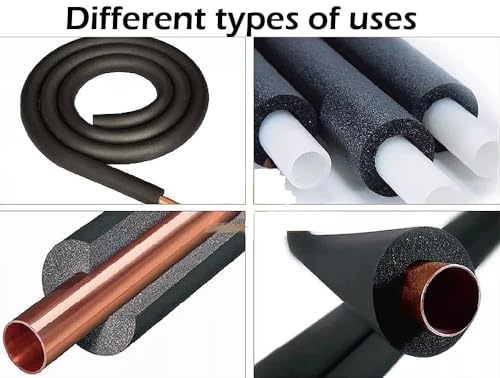 Image of Spinxx 1 /2 inch ID X 1 /2 inch THK Foam Heat Insulated Tube for Air Conditioner Ac Pipe Foam Rubber Tube 5.9 Feet insulation pipe cover 13 X 13 mm Tube Pack of 1