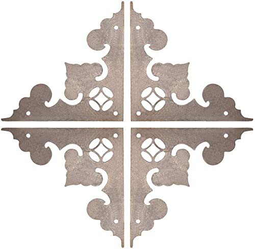 XYWHPGV Metal Corner Protectors Vintage Decor Edge Guard Protector 59 X 59 X 82mm Brown Tint 4 Pcs(e46ad c571c 6fc5c 650aa 2a2a7 9bdd9