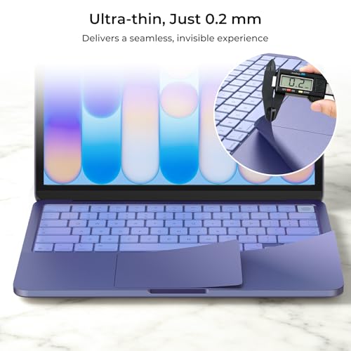 Image of EooCoo Premium Keyboard Cover Skin Protector, Laptop Accessories Compatible with MacBook Neo 13 inch 2026 with A18 Pro Chip A3404, Mac Neo Skin Sticker Scratch-Resistant & TPU Keyboard Cover, Indigo