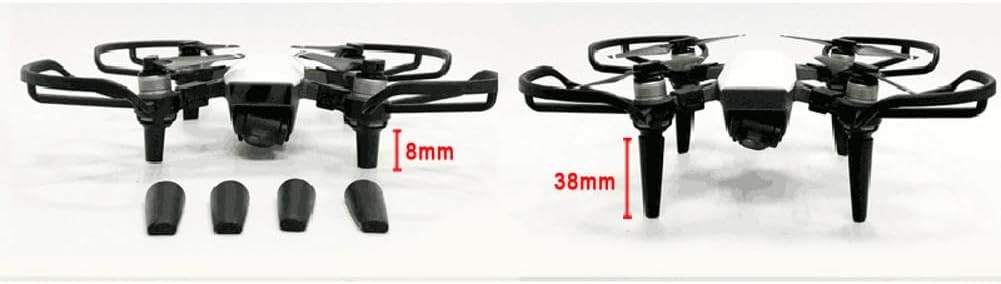 Black Propeller Guards + Landing Gear Protection Combo Set for DJI Spark Drone Repair Accessory